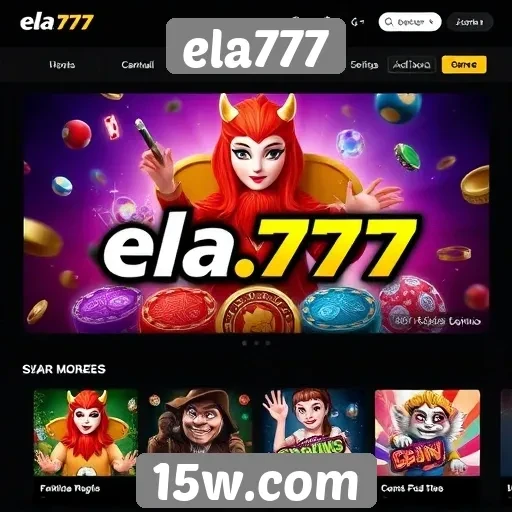 Acesso e funcionalidades do site de jogos ela777